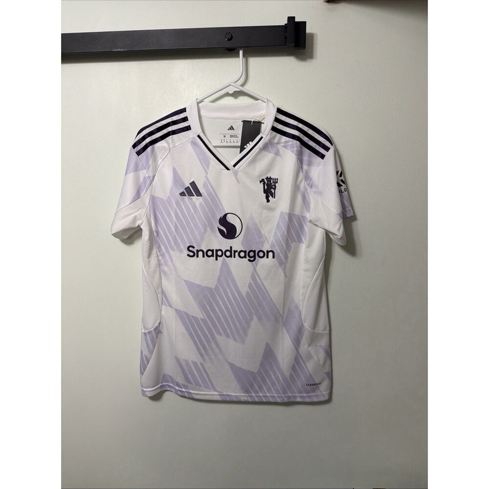 Manchester United 25/26 Licensed Away Jersey White Purple Men’s Medium NWT